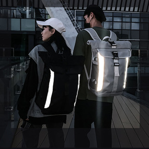 Custom Trendy Waterproof <b>Roll</b> <b>Top</b> <b>Backpack</b> Sports Travel Gym Bag <b>Laptop</b> Compartment Bags Men <b>Backpack</b> - Product Image 5