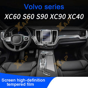 Film Transparent Tpu pour <span class=keywords><strong>Volvo</strong></span> <span class=keywords><strong>XC60</strong></span> autocollants de Protection intérieure de voiture panneau de tableau de bord de Navigation de sortie de vitesse de contrôle central - Product Image 6