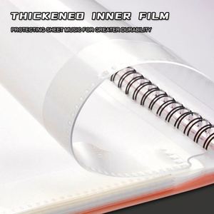 Entrega Rápida, Libro de Datos A4 de Plástico para Negocios, Creativo, Multicapa, 40/60 Páginas, Impresión Serigráfica, para Estudiantes, Profesores, Música, Piano - Product Image 4