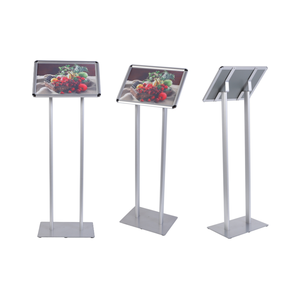 स्थिर दोहरी पैरों और प्रीमियम एल्यूमीनियम स्टील निर्माण के साथ स्व-स्थायी ए 3 सूचना धारक - Product Image 3