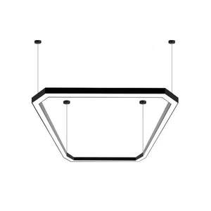 Lumière d'ambiance <span class=keywords><strong>LED</strong></span> carrée, bande longue, lustre pour billard, club, table de billard, salle de billard, bureau, salle de sport - Modèle en acrylique et aluminium BS01 - Product Image 6