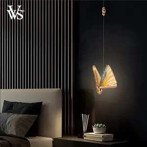 VVS Custom golden led luxury indoor small metal modern single pendant drop hanging light