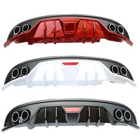 Diffuseur de pare-chocs arrière amélioré pour Hyundai ELANTRA 2016 2017 Quad Dual Exhaust Spoiler Modified Accessory body kit auto parts 2015