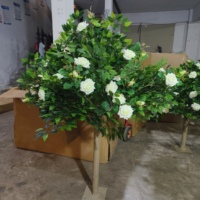 Nouvelle Collection 2025 : Arbre de roses artificielles écologiques violet et blanc pour Halloween, Noël, mariages, décoration intérieure et extérieure – Tailles personnalisables