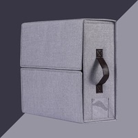 2023 rangement pliable durable recyclable de couleur de taille personnalisée, organisateur de drap de lit non tissé en tissu de sac fourre-tout bon marché/