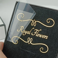 Autocollant de transfert 3D personnalisé en feuille d'or de luxe autocollant de transfert métallique étanche pour pot de bougie