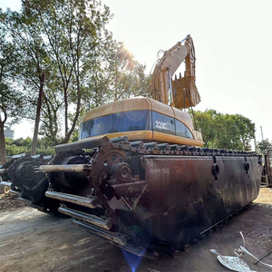 Excavadora Anfibia Usada CAT 320CL, Excavadora CAT 320, CAT 320C, 320CL, 320D, 320D2, Máquina de Dragado de Arena de Río, Lados de Bote Pontón - Product Image 2