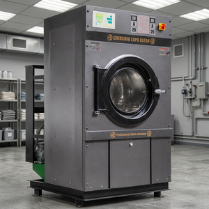 Sécheuse à linge industrielle entièrement automatique à auto-nettoyage de la série QMA, 25 kg, chauffée électriquement, pour hôtels et usines - Product Image 3