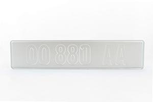 Matrícula de coche europea digital de plástico de tamaño británico personalizada, matrícula de metal de vehículo de aluminio en relieve Acrílico - Product Image 5