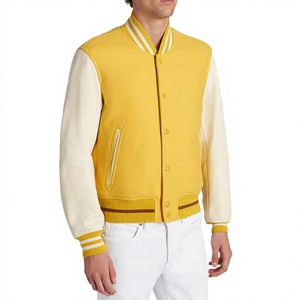 Wholesale Custom Vintage Fashion Embroidery Front Varsity Jackets Men Casual Sports Comfortable Breathable <b>Waterproof</b> <b>Canvas</b> - Product Image 1