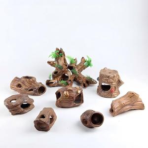 Maceta de Arcilla Morada para Peceras, <span class=keywords><strong>Casa</strong></span> de Cría para Peces y Camarones, Accesorios para Acuarios, Decoración Ecológica para Interiores y Exteriores, <span class=keywords><strong>Cueva</strong></span> Escondite - Product Image 2