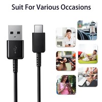 Câble de données USB Type-C EP-DG970BWE, conducteur en cuivre pur, charge rapide, synchronisation des données pour imprimantes et ordinateurs S10 (1,2 m TPE)
