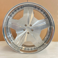 Jantes en alliage d'aluminium chromées vintage RCSR 19 20 22 24 26 pouces, 2 pièces, nouvelles jantes forgées 5x114.3 5x120 pour Chevrolet