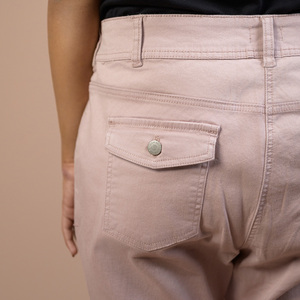 Pantalones Vaqueros Transpirables de Moda Invernal, Corte Regular, Estilo Casual, para Uso Diario al Aire Libre, de Alta Calidad, con 2 Botones, para Mujer - Product Image 4