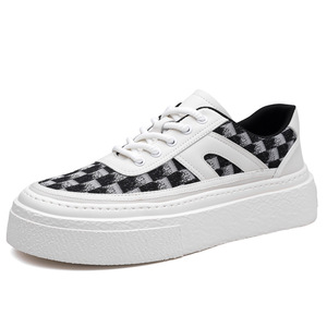 Zapatillas Deportivas para Hombre con Punta Redonda, de Cuero Sintético, con Aumento de Altura, Suela de Goma, para Todas las Temporadas, Casuales - Product Image 5