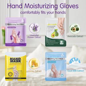 Masque hydratant blanchissant pour les mains avec des gants hydratants au collagène Mains sèches craquelées Masque anti-âge Peeling Réparation des mains - Product Image 2