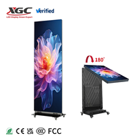 Écran LED portable d'intérieur P1.2 P1.5 P1.8 P2.5, armoire 640x1920mm, afficheur numérique mobile, lecteur d'affiches LED