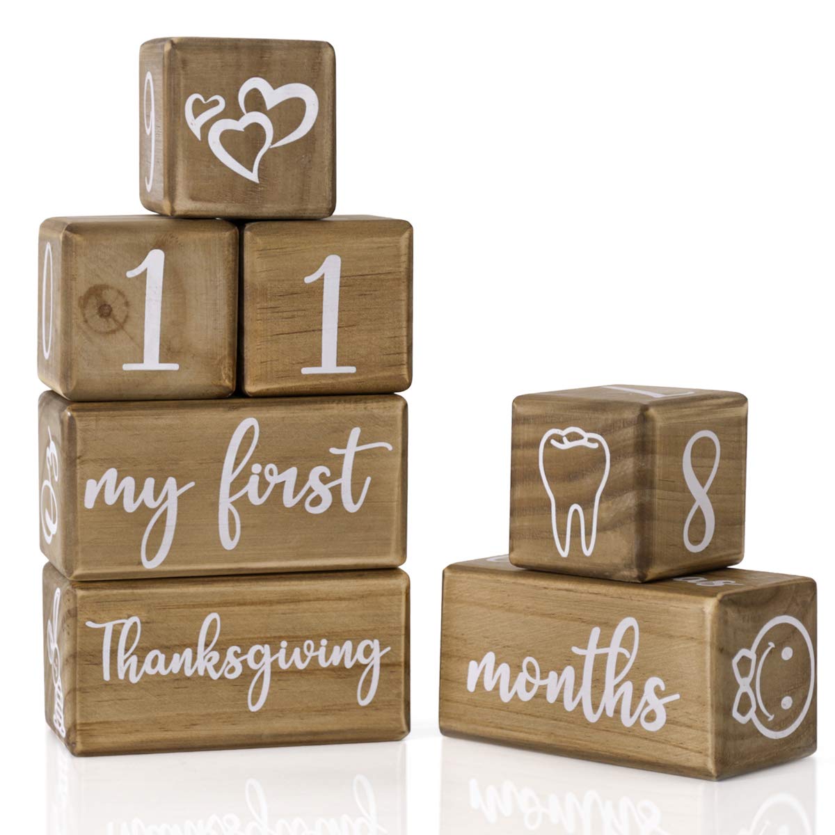 Детские ежемесячные строительные блоки для мальчиков и девочек, 7 блоков, основные этапы, набор возрастных блоков для будущей мамы