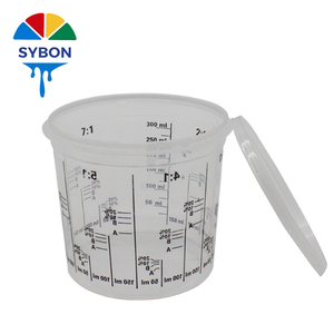 Différents types de gobelets de mélange de peinture - 400/700/1300/2300 ml Plastique anti-corrosion, Échelle précise pour la préparation de la peinture <span class=keywords><strong>automobile</strong></span> - Product Image 5