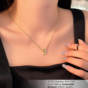 สร้อยคอจี้ สแตนเลส 316L ชุบทอง PVD ทนทาน เป็นมิตรต่อสิ่งแวดล้อม เครื่องประดับแฟชั่น - Product Image 3