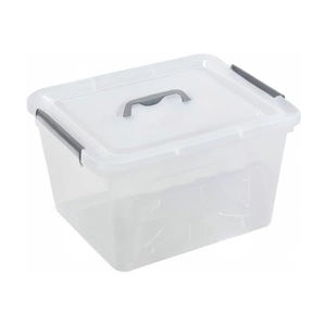 Caja de almacenamiento de plástico PP duradera transparente portátil, caja rectangular para el hogar, libro de juguetes para aperitivos, organizador de ropa, contenedores con tapas - Product Image 4