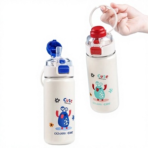 Hilo Mug Kapasitas Besar Isolasi Vakum Ganda Lucu untuk Anak Laki-laki dan Perempuan 316 Stainless Steel Sedotan Cangkir Air Serbaguna - Product Image 1
