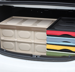 Stacking Plastic Crate Plastic Storage Box For Moving Home Used Multi Color Folding Stacking Moving Plastic Storage Box With Handle Heavy Duty Crate For Car