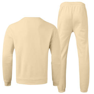 100% coton biologique hommes français éponge poids moyen pull survêtement ensemble Logo personnalisé pour l'hiver Gym Sportswear haute qualité Air - Product Image 6