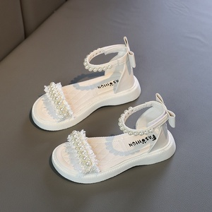 Sandali estivi da ragazza in stile coreano <span class=keywords><strong>scarpe</strong></span> alla moda con suola morbida per bambini di grandi dimensioni di medie dimensioni alla moda Design da piccola principessa - Product Image 4