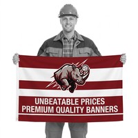 Drapeaux de célébration personnalisés en polyester de qualité supérieure pour fête de retraite, impression numérique couleur, vente en gros, résistants à la déchirure