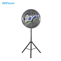 Boîtier d'hologramme de projection intérieur coque holographique pleine grandeur coque holographique couverture 3d projecteur d'hologramme ventilateur LED holographique