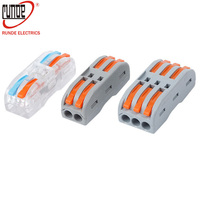 Connecteurs de fils PCT, bornier électrique universel à connexion rapide par poussée pour un raccordement facile des câbles