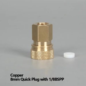 อะแดปเตอร์ปลั๊กเชื่อมต่อแบบปลดเร็วสำหรับเติมก๊าซ HPA CO2 พร้อมข้อต่อแบบปลดเร็วขนาด 8 มม. 1/8BSPP G1/8 1/8NPT M10x1 อุปกรณ์เสริมข้อต่ออากาศ - Product Image 3