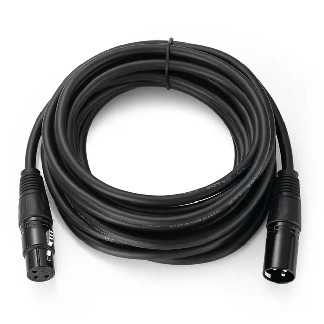 Professional XLR 3-Pin Male to Female OFC Audio Cable Braid Shielded Stage Microphone OEM MOQ 50pcs