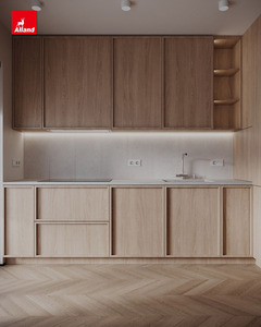 Mobili da <span class=keywords><strong>Cucina</strong></span> Modulari Slim Shaker in Legno di Alta Qualità Alland, Personalizzabili <span class=keywords><strong>con</strong></span> Laminato e Vetro per <span class=keywords><strong>Cucina</strong></span> Ecologica - Product Image 1