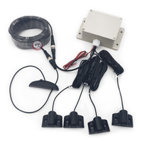 12V-24V capteur de stationnement intelligent pour véhicule affichage LED détecteur de Radar 4 alarme BIBI détection de Radar LED pour remorque de chariot élévateur
