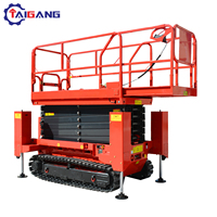 Plateforme élévatrice à ciseaux articulée autopropulsée 24DC 16m certifiée CE ISO, fabrication chinoise