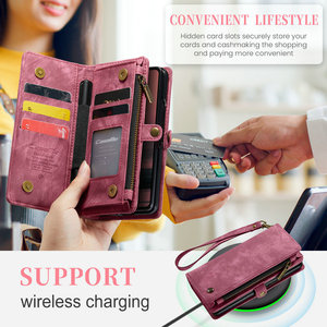 CaseMe-Étui portefeuille en cuir avec fermeture éclair et détachable pour <span class=keywords><strong>Samsung</strong></span> Z Fold 6 5 <span class=keywords><strong>4</strong></span>, 2025 - Product Image 4