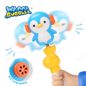 Muốn bong bóng 2in1 chim cánh cụt còi bong bóng Cây Đũa phép kẹo đồ chơi bong bóng dính bên ngoài trời mùa hè đồ chơi - Product Image 2