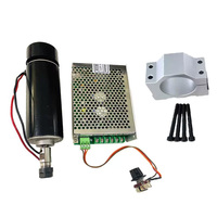 AC110V 500W 12000 tr/min ER11 ER16 broche de moteur électrique CNC refroidie par air avec kit de contrôleur de vitesse utilisé pour le fraisage de circuits imprimés
