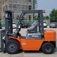 Chariot élévateur diesel FD30 3 tonnes, marque Qingcha, 3t en vente, moteur ISUZU d'origine japonaise.