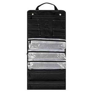 Custo Logo Waterproof Portable Multi-Pocket Maintenance <b>Roll</b>-Up <b>Tool</b> Storage <b>Bag</b> Transparent PVC Pockets 50LB Capacity Hanging - Product Image 6