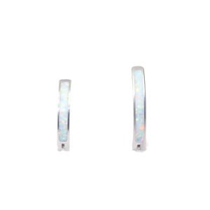 Titanium <b>Opal</b> Navel <b>Ring</b> Channel Setting Geometric Design Steel Gold Color Gift Jewelry - Product Image 5