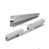 Accessoires de support de panneau solaire en aluminium 6005-T5 en gros, connecteur de rail, rail solaire, système de montage sur toit