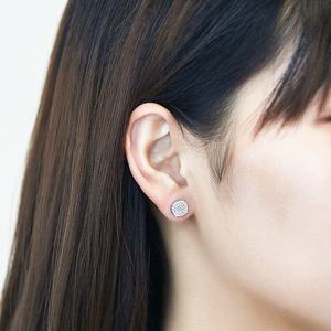 Aretes de Plata 925 al por Mayor para Mujer, Modernos, con Circonita, Chapados en Rodio, Certificados por CMA, para Compromiso, Boda, Aniversario, Fiesta - Product Image 3