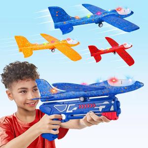 <span class=keywords><strong>Jouet</strong></span> lanceur d'<span class=keywords><strong>avion</strong></span> volant à LED pour enfants, lot de 3, <span class=keywords><strong>catapulte</strong></span> à lancer, planeur en mousse, <span class=keywords><strong>avion</strong></span>, pistolet de lancement, <span class=keywords><strong>jouet</strong></span> d'extérieur - Product Image 2