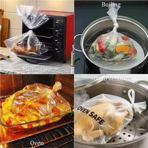 Sacs de cuisson électriques haute température pour rôtissoire, four à mijoter, rôti, dinde, œufs durs, sacs en plastique transparents à fond plat - Product Image 3