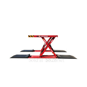 Precio barato, equipo de taller de elevación automática de China, elevador de alineación de tijera, elevador de coche hidráulico - Product Image 1