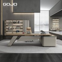 Meubles de bureau modernes de luxe, table de direction en forme de L durable, bureau et chaise pour directeur, bureaux de direction