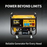Générateur à essence industriel 9,5 kW à cadre ouvert, silencieux, à bobinage en cuivre longue durée, refroidi par air, 220 V – Offre Spéciale